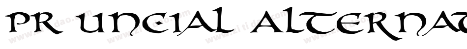 PR Uncial Alternate Capitals字体转换